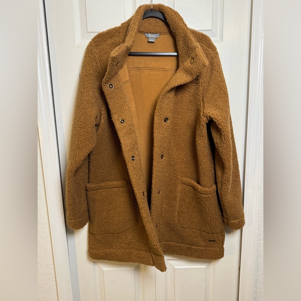 Natural Reflections Teddy Fleece Jacket XL Sherpa Coat Cozy Plush Fall Winter - Picture 4 of 8